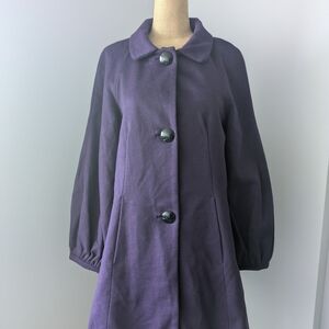 Banana Republic Deep Purple Pea Coat